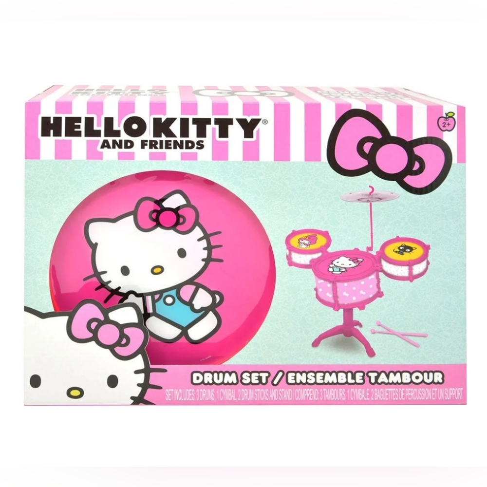 Hello Kitty Officially Licensed Kid's Toy Drum Set - Ages 2+ - Picture 2 of 7